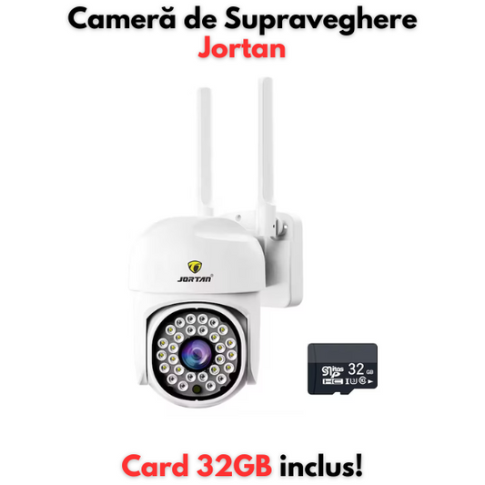 Camera de Supraveghere Jortan, JT-8161QJ, Full Color, Smart & Wifi IP Camera + Card 32GB INCLUS!