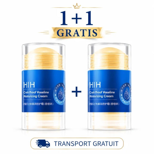 1+1 Cremă pentru Călcâie Crăpate, Mâini și Coate Vaseline Speciala HIH, Hidratare intensă Cu vitamina E și ceară de albine, st