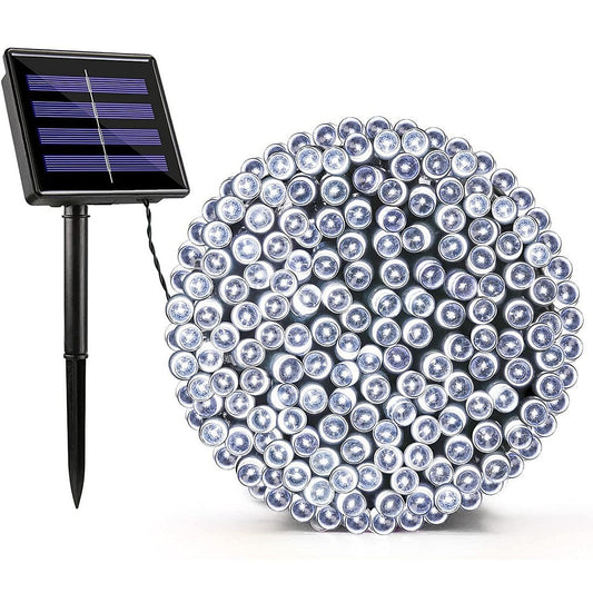 Set 2 Instalații Solare cu 100 LED-uri, 10 m, Diferite culori