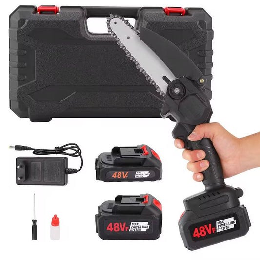 Mini drujba ZMR 48V, lama 20 cm (8”), 2 acumulatori Li-Ion 48V inclusi, motor 3000W