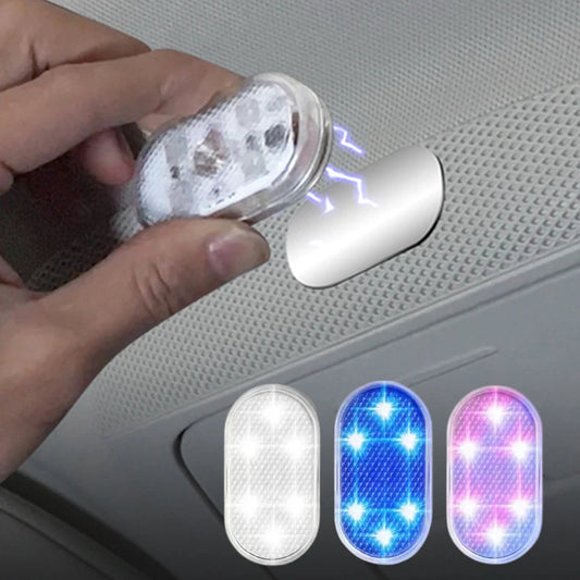 Set 4 Lampi LED Touch Senzor 7 Culori RGB pentru Interiorul Masinii
