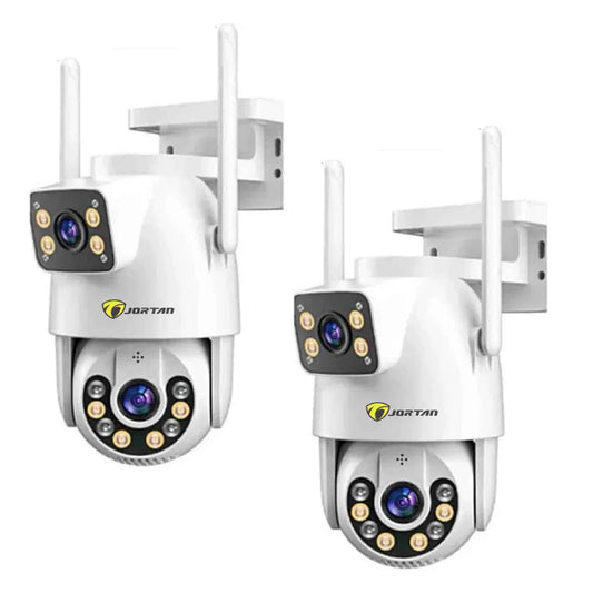 SET 2 Camere Jortan Duble, PTZ Wi-Fi/LAN 9697QJ, Rezolutie 6MP, IP66, Vizualizare Color Nocturna