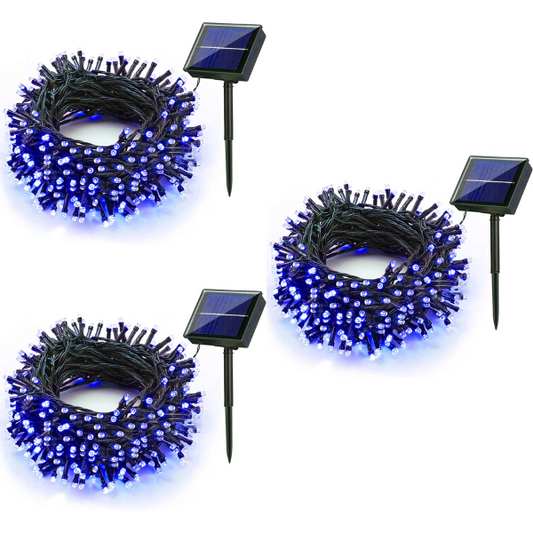 Pachet 3 x Instalatie Solara Liniara, 200 LED-uri, 20 Metri