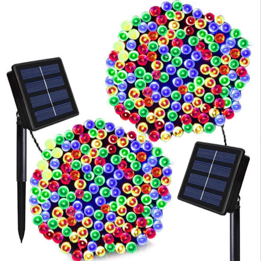 Pachet 2 x Instalatie Solara 10 Metri, 100 LED-uri, 10 metri, Liniara